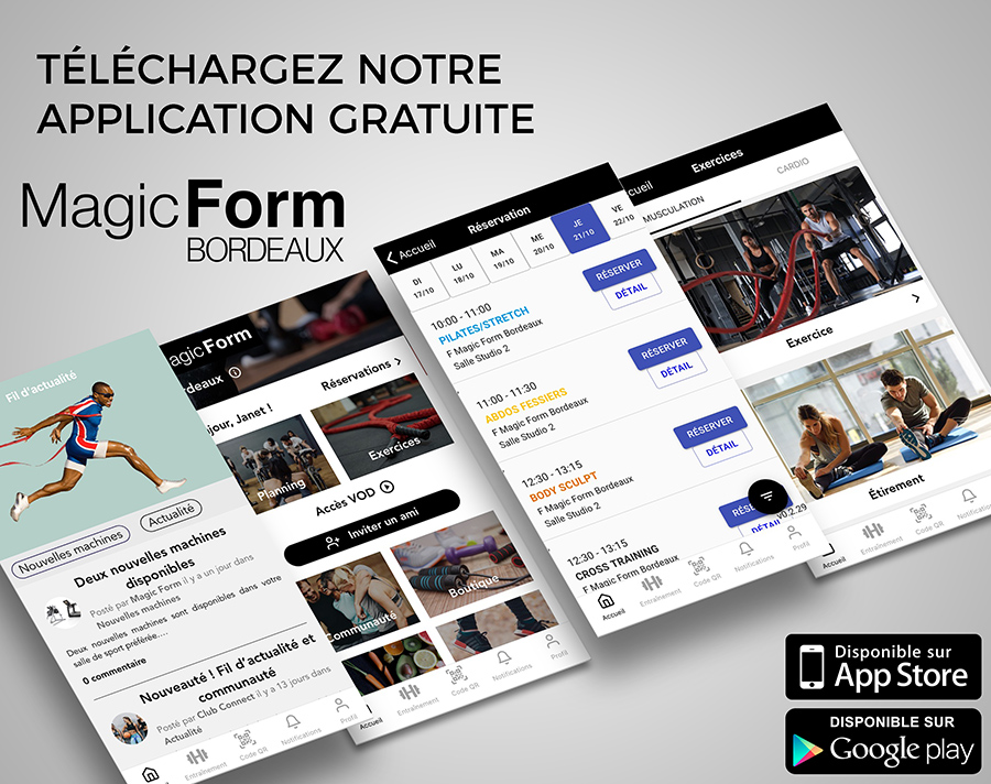 application telephone mobile salle de sport bordeaux