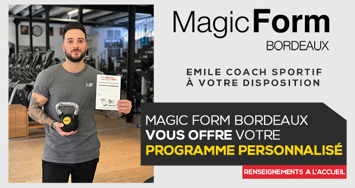 Programme Personnalisé - Magic Form Bordeaux Programme Personnalisé - Salle de sport Bordeaux