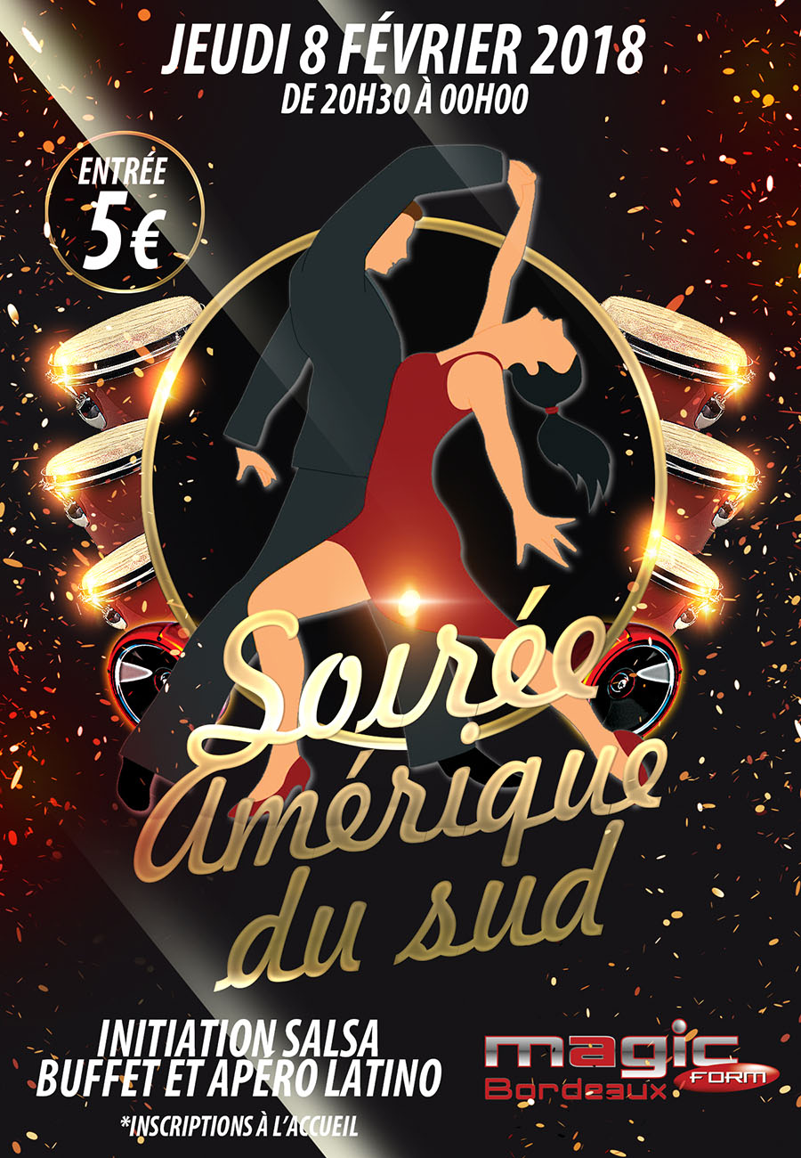 Soirée Salsa salle de sport bordeaux