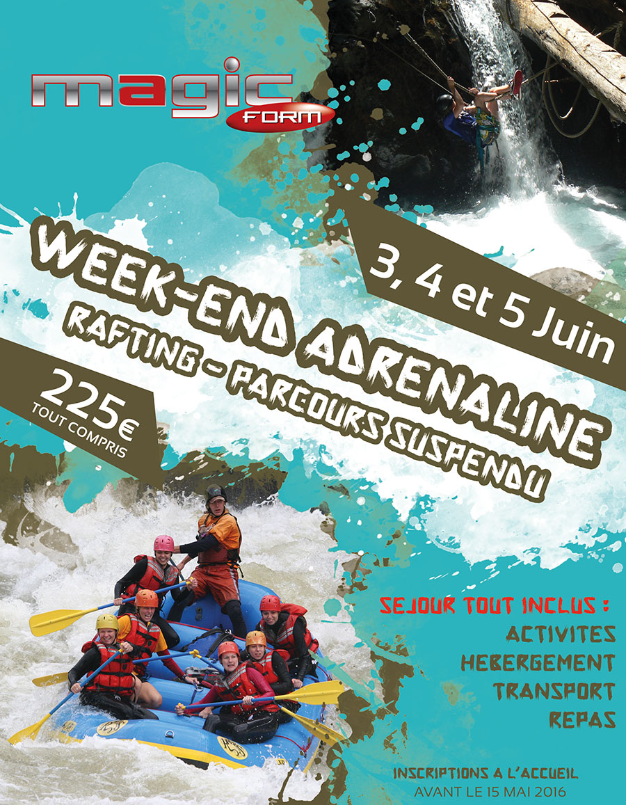 Week end Adrenaline, salle de sport Bordeaux, magic form Bordeaux